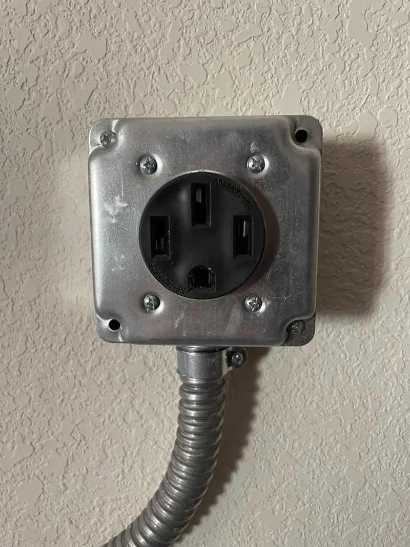 NEMA 14-50 outlet installed for Electrical Panel Upgrade in La Vista